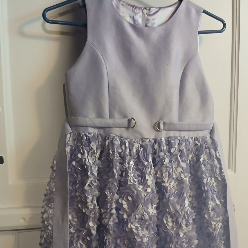American Princess Light Purple Girls Dress Size 10 Flower Design